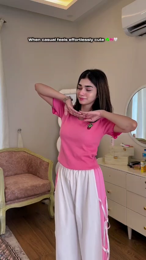 Candy Pink & White – The Sweetest Casual Outfit