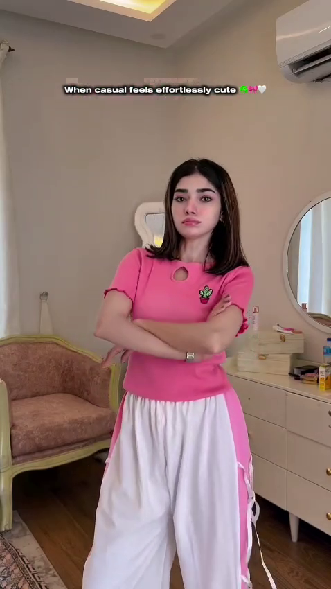 Candy Pink & White – The Sweetest Casual Outfit