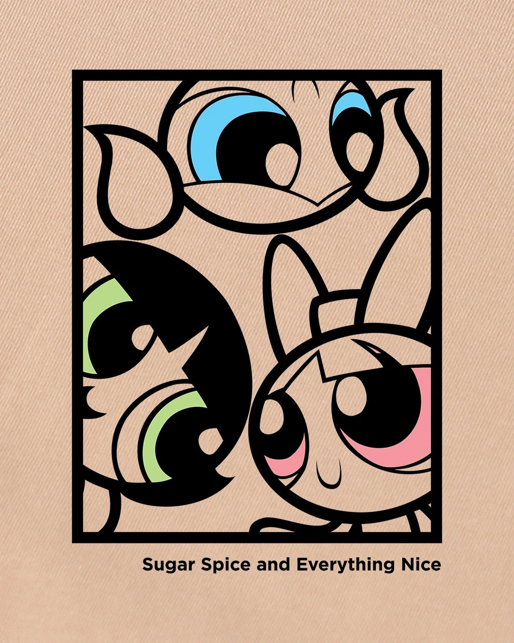 WOMEN POWERPUFF GIRL GRAPHIC OVERSIZED TSHIRT