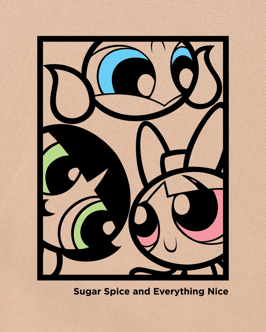 WOMEN POWERPUFF GIRL GRAPHIC OVERSIZED TSHIRT